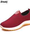 Breathable Shoes for Men Non-slip Wear-resistant Slip on Flat Casual Shoes Fashion Light Sport Walking
