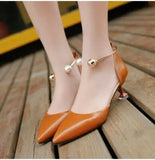 Low Pumps Summer Pointed Shoes Party Low Heel Shoes Woman New Sexy Black Pink Heels White Bridal Shoes Sandalha