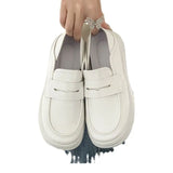 Breakj And Autumn Shoes Female Small Leather Shoes Height Platform Nurse Shoes Professional Commuting Small Height Treasure Mother