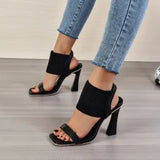 Breakj Women 2023 New Fairy Wind Type Fine Heel High-Heeled Year-Round Large-Size Women's