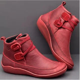 2019 Booties Woman Lace Ankle Boots Suede Stitching Boots Short Arch Support Comfortable Soft Bottom Female Boot Big Size