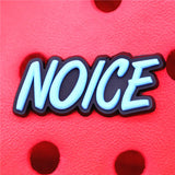 Crock Charms Accessories Custom Cartoon PVC Shoe Croc Buttons Sandals Charm Decoration Smile Noice Be Happy Free