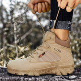 Men's Military Ankle Boot Desert Boots Outdoor Combat Boots for Men Army Cow Suede Tactical Boots Men Casual Hiking Shoe