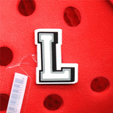 PVC Shoe Buckle Accessories DIY Combination English Alphabet Shoes Decoration Jibz for Croc Charms Bracelets Kids