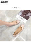 Flats Shoes Women Classics Casual Loafers Red Patent Leather Lady Fashion Design Bowknot Shoes for Woman's