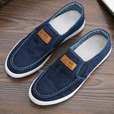 Men's Casual Shoes Breathable Canvas Denim Sneakers Men Walking Flats 2023 Spring Summer Lightweight Slip-on Loafers Shoes