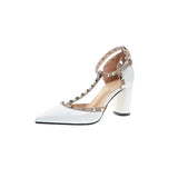 Gladiator Sandals Pointed toe Women Shoes Rivets Sexy Pointed Toe Pumps Womens Ladies Shoe Zapatos Mujer High Heels Wedding