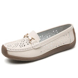 Breakj Small Gold Buckle Round Head Pedal Soft Base Shallow Mouth Fashionable Happy Lefu Shoes Female Wind Flat Shoes Soft Sole Single