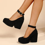 New Platform Pumps Woman Mary Janes Shoes 2023 Spring High Platform Sweet Comfy Office Lady Woman Pumps Shoes Big Size