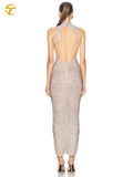 High-End Performance Dress High-End Feeling Luxurious Luxury Heavy Industry Hot Shiny
