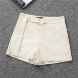 Breakj Spring And Summer Shorts Female Autumn Summer 2024 New High Waist Khaki Boot Pants Are Versatile With A Thin Korean Version Of Wide Leg