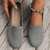 Breakj Fly-To-Weaving Breathable Single-Shoe Female-Sleeve Leopard-Print Round-Headed Flat-Soled Working Shoes