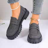 Breakj New British Wind Pedal Small Leather Shoes Women Retro Thick-Soled Lefang Shoes Casual Single