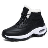 Ankle Boots Leather Ladies Plush Boots Designer Sport Shoes Lightweight Womens Platform Boots Non-slip Chaussures