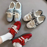 Breakj Large-Size Women's Shoes 2025 New Retro Student Board Shoes Korean Version Of The Little White Shoes