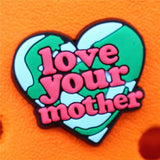 Cute Beetle Football WFH Shoe Buckle Accessories Love Your Mother Shoe Charm Decorations fit Croc Jibz Wristbands Kids
