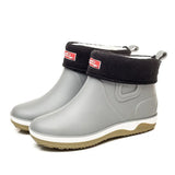 Boots Men Lace Rubber Sole Galoshes Fishing Boots Short Gumboots Rubber Rainboots Man Bot Garden Boots Men Lovers