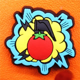 Quanlity Cartoon Charms Shoes PVC Punk Audio Tape Shoe Decaration Kid's Gift Accessories Perfume Tomato Bomb Canned