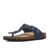 Men Garden Slippers PU Leather Men's Cork Sandals Fashion Black Flip Flops For Men Women Unisex Mule Clogs