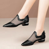 Size 41 Gladiator Sandals Mesh Sandal Women Shoes Low Heels High Top Sandalias Mujer Woman Dress Shoes Zapatos Mujer