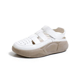 Breakj Small White Shoes Students Korean Version Female Tide 2025 Summer New Thick Platform Increased Breathable Casual Shoes Shot