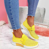 Sneakers Spring 2021 Ladies Flat Shoes Slip On Vulcanized Shoes Casual Outdoor Breathable Female Walking Running Shoes