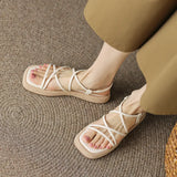 Size 34-40 Women Sandals Casual Low Heels Platform Shoes For Women Rome Wedge Summer Sandalias Casual Office