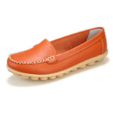 Breakj And Summer Cowhed Mother Shoes In The Elderly Flat Heel Single Shoes Nurse Small White Bean Shoes Size