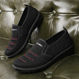 Casual Shoes Breathable Mesh Sneakers Women Lightweight Knitted Loafers Slip-on Comfortable Mother's Shoes Zapatos