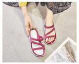 Plus Thicken Sandals Slip on Woman Croc Anti-Skid Hole Jelly Shoes Flat Garden Beach Plus Size Sandalias De Verano Para