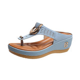 Breakj Large-Size Sandals Fashion Jacket Flip-Flops And Thick-Bottomed Sleek Roman Cool