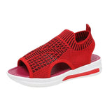 Women Platform Shoes Summer Women New Casual Mesh Hollow Fish Beach Sandals Women's Comfort Wedge Sports