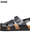 2023 New Unisex Buckle Cork Sandals Men Summer Beach Women Cut-outs Casual Sandalias
