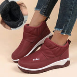 Thicken Long Plush Winter Ankle Boots Women Slip On Waterproof Snow Boots Woman Anti Slip Platform Cotton Padded