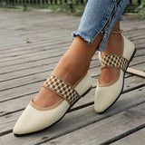Breakj Summer Large-Size Leisure Loose Flat Fly Weaving Women's Shoes One Foot Pedal Soft Sole Single