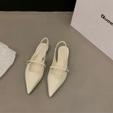 Breakj Single-Shoe Women's 2025 Summer New Flat Women's Shoes Fairy Wind Buns Behind The Empty