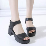woman 2021 summer woman sandal high-heeled shoes thick heel open toe platform sandals platform