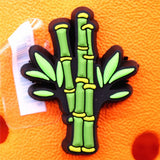 1pcs Cute Gecko PVC Shoe Charms Bamboo Unicorn Leaves Accessories Lost General Decorations fit Bracelet Kids