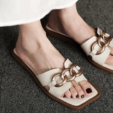 Size 34-40 2023 Za Womens Slippers Elegant Flats Sandals Woman Casual Flat Shoes Ladies Comfort Home Slides