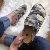 Size Shoes of Women Summer 2023 New Fashion Leopard Print Semi-support Casual Loafers Ladies Socofy Flat Slip-on