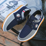 Men's Canvas Shoes Lightweight Sports Shoes Summer Men Mesh Breathable Vulcanized Shoe Lace Up Man Sneakers Working