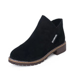 Women Boots Martens Autumn Winter Boots Classic Zipper Snow Ankle Boots Winter Suede Warm Fur Plush Women Shoes