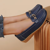 Breakj Spring And Autumn Single Shoes Women's Mother Shoes Women's Anti-Slip Soft-Soled Bean Shoes Slopes And Large-Size Casual Women's