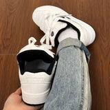 Breakj Shoes Female Small White Shoes Flat Floor Comfortable Increase Versatile Fashion Four Seasons Regular Ins Campus Wind China-Fashion