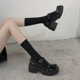 Heels Waterproof Platform College Student Cosplay Costume Shoes Lolita Shoes Women Japanese Style Vintage Soft Sister