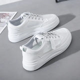 Breakj Shoes Women 2024 Summer New Board Shoes Women's Shoes Breathable Mesh Small White Shoes Women Korean Version Versatile Single Shoes