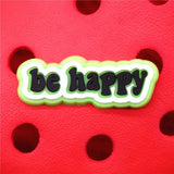 Crock Charms Accessories Custom Cartoon PVC Shoe Croc Buttons Sandals Charm Decoration Smile Noice Be Happy Free
