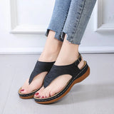 Breakj Sandals Women 2025 Large-Size Women's Word Slippers Slope And Casual Clip Women's Cool