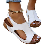 Breakj Casual Sandals 2025 Summer New Fashion Hollow Toe Round-Headed Beach Roman