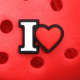 PVC Shoe Buckle Accessories Funny Digital/Heart Shaped/Feces Shoes Decoration Jibz for Croc Charms Bracelets Kids